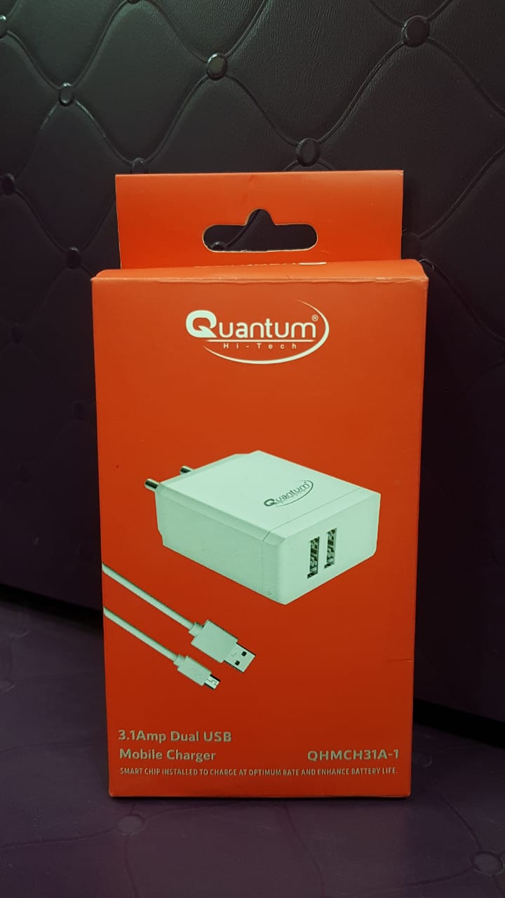 Quantum 3.1 Amp Dual USB Mobile Charger
